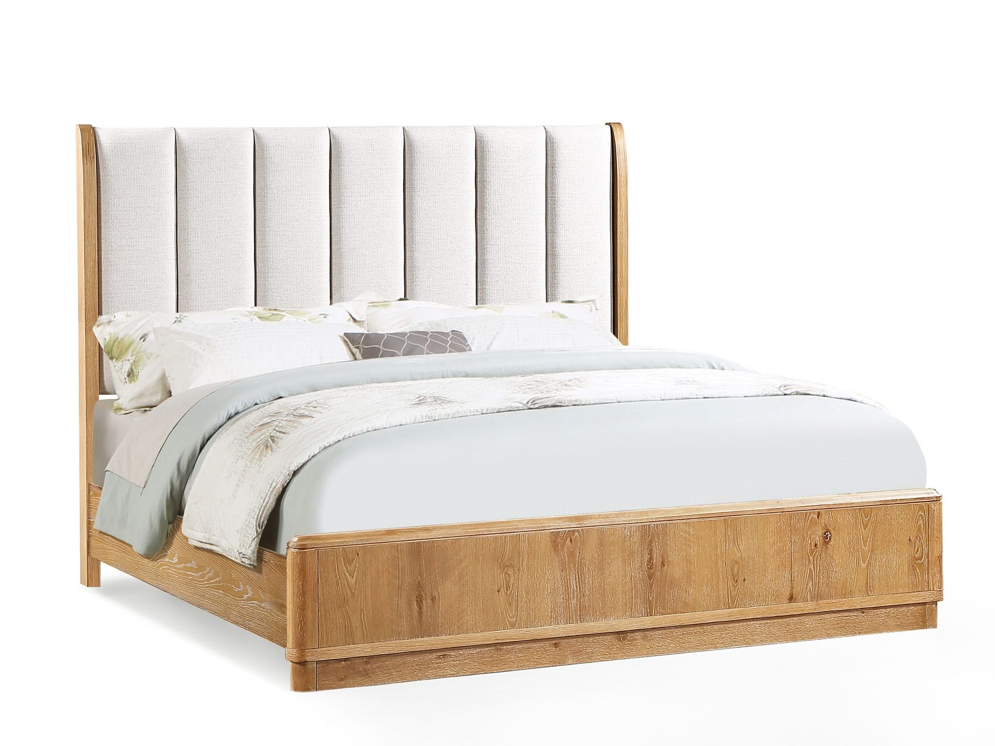 Westcott - King 5 Piece Bedroom Set - Cerused Natural - Image 2