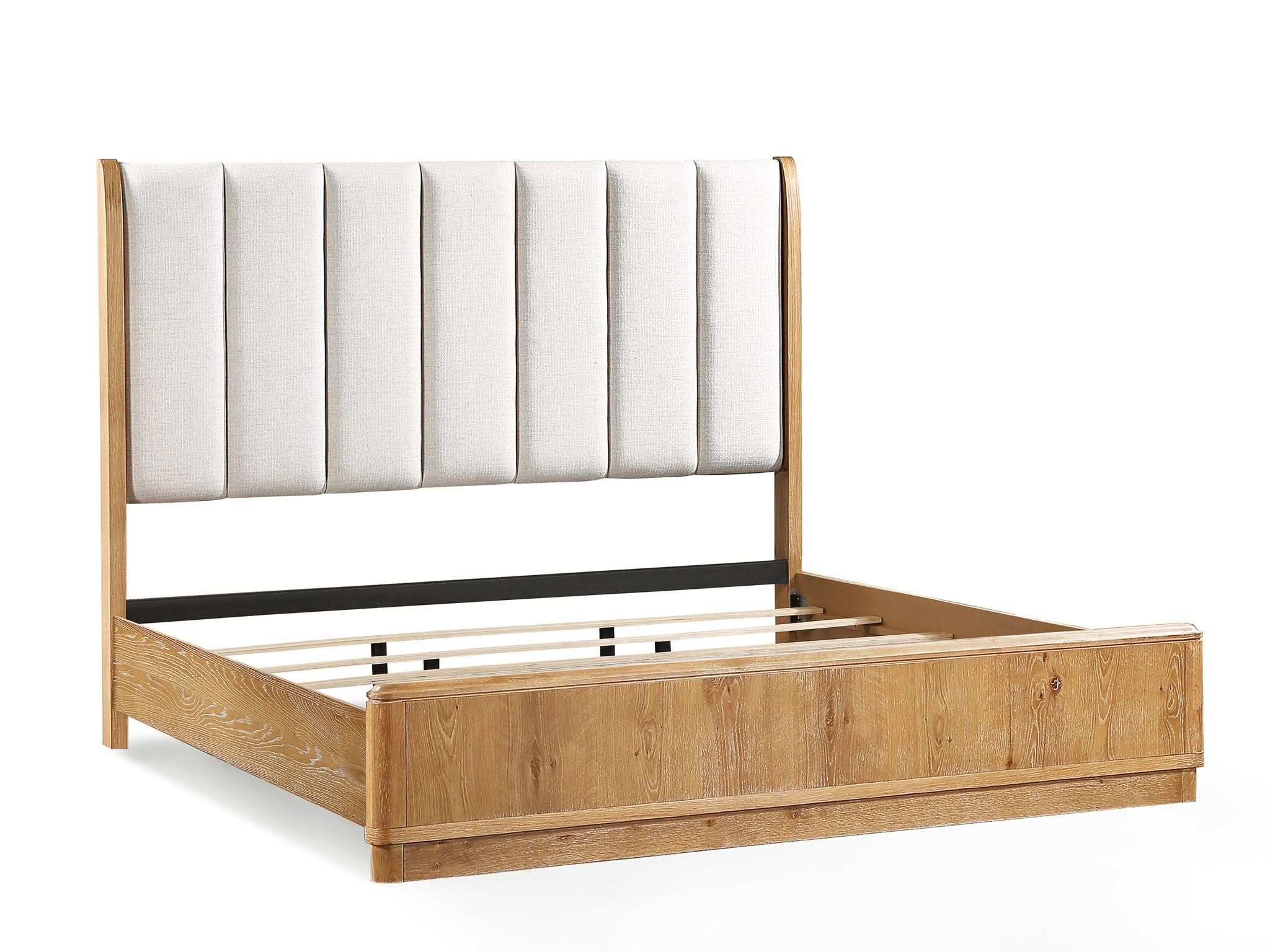 Westcott - King Panel Bed - Cerused Natural - Image 3