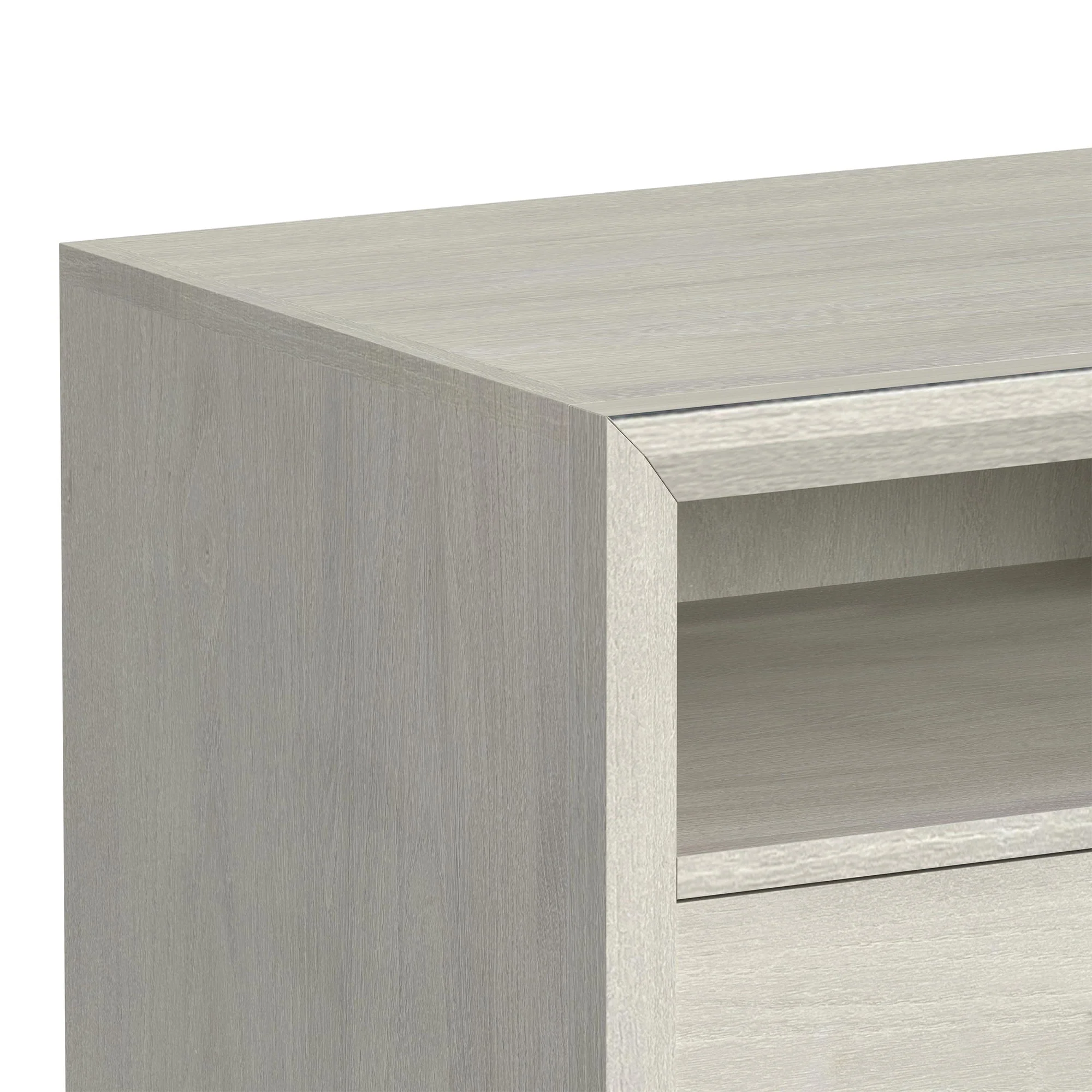 Westland - TV Console With Fireplace Insert - Almond - Image 2