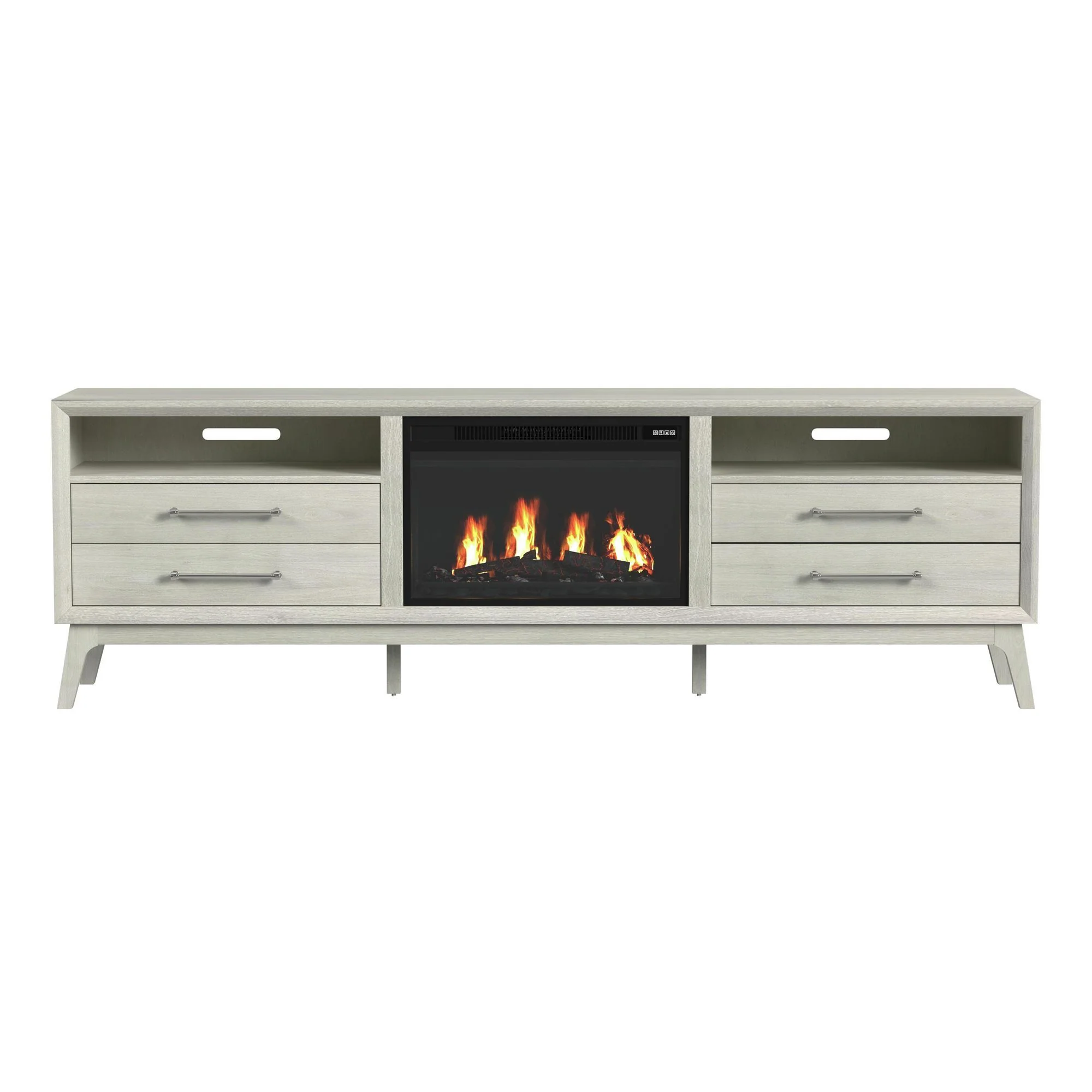 Westland - TV Console With Fireplace Insert - Almond - Image 4