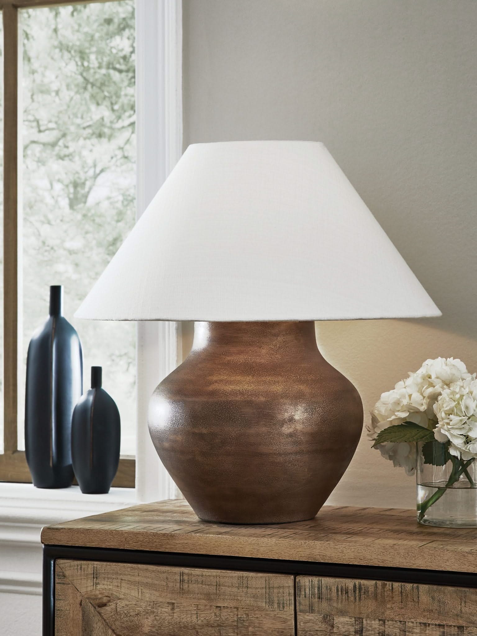Whitham - Metal Table Lamp - Antique Copper Finish - Image 4