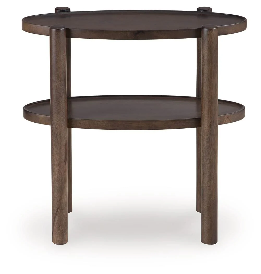 Wiattbury - Accent Table - Gray Brown - Image 2