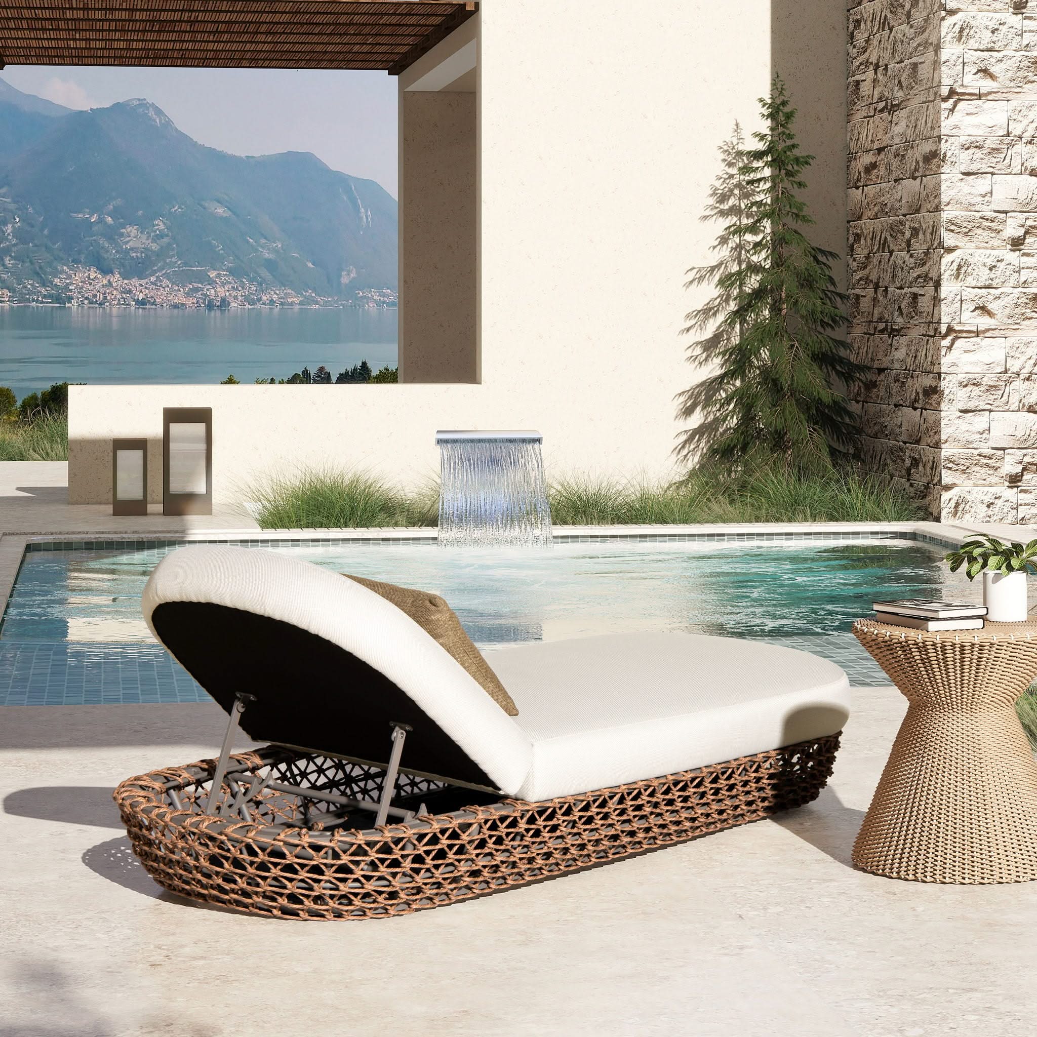 Willow - Sunbrella Upholstered Patio Lounger - Image 4