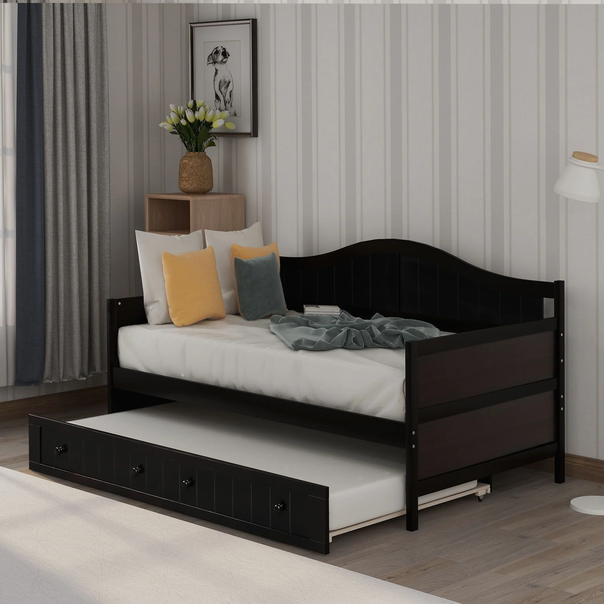 Wooden Daybed, Sofa Bed, No Box Spring Needed - Image 6
