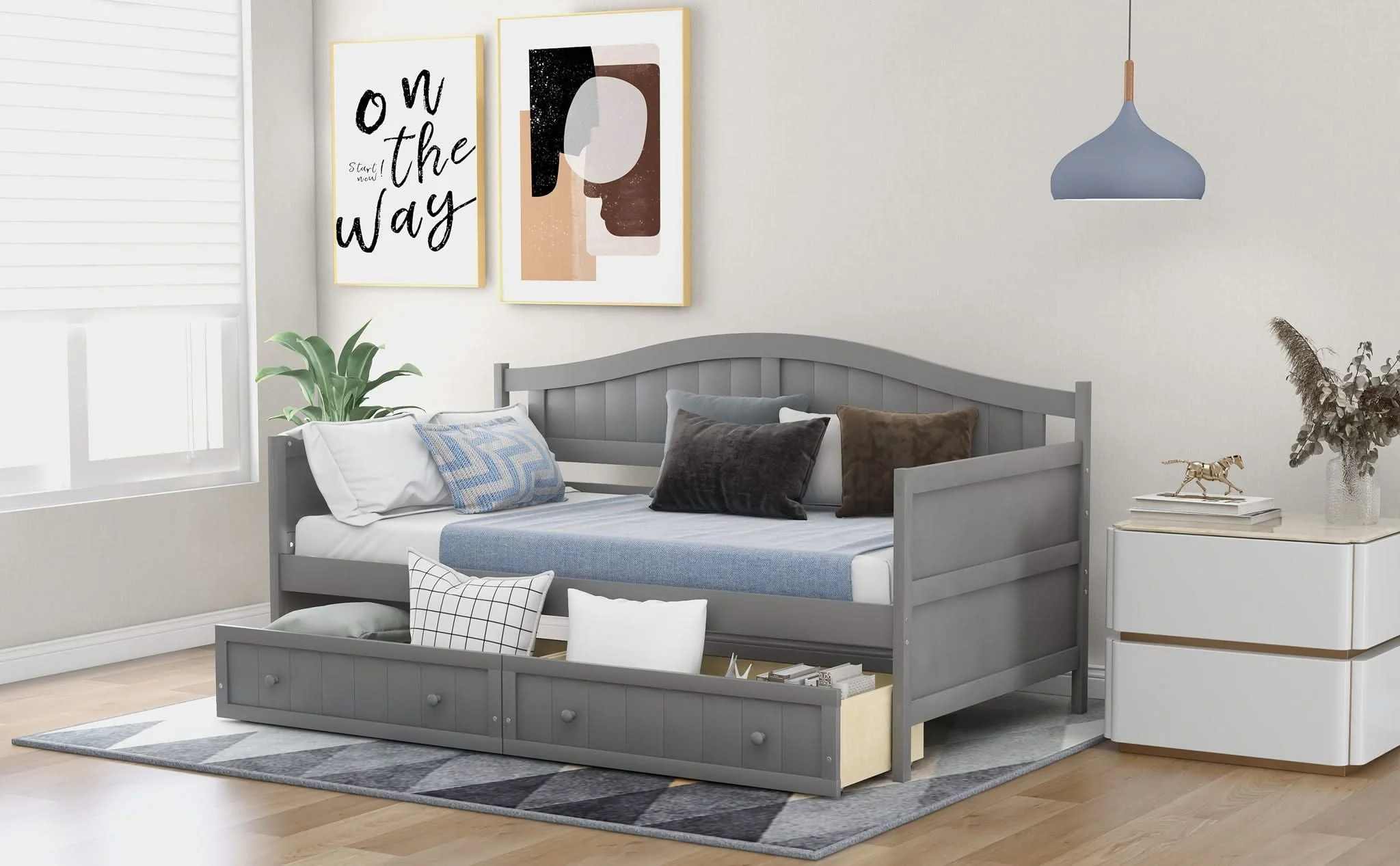Wooden Daybed, Sofa Bed, No Box Spring Needed - Image 9
