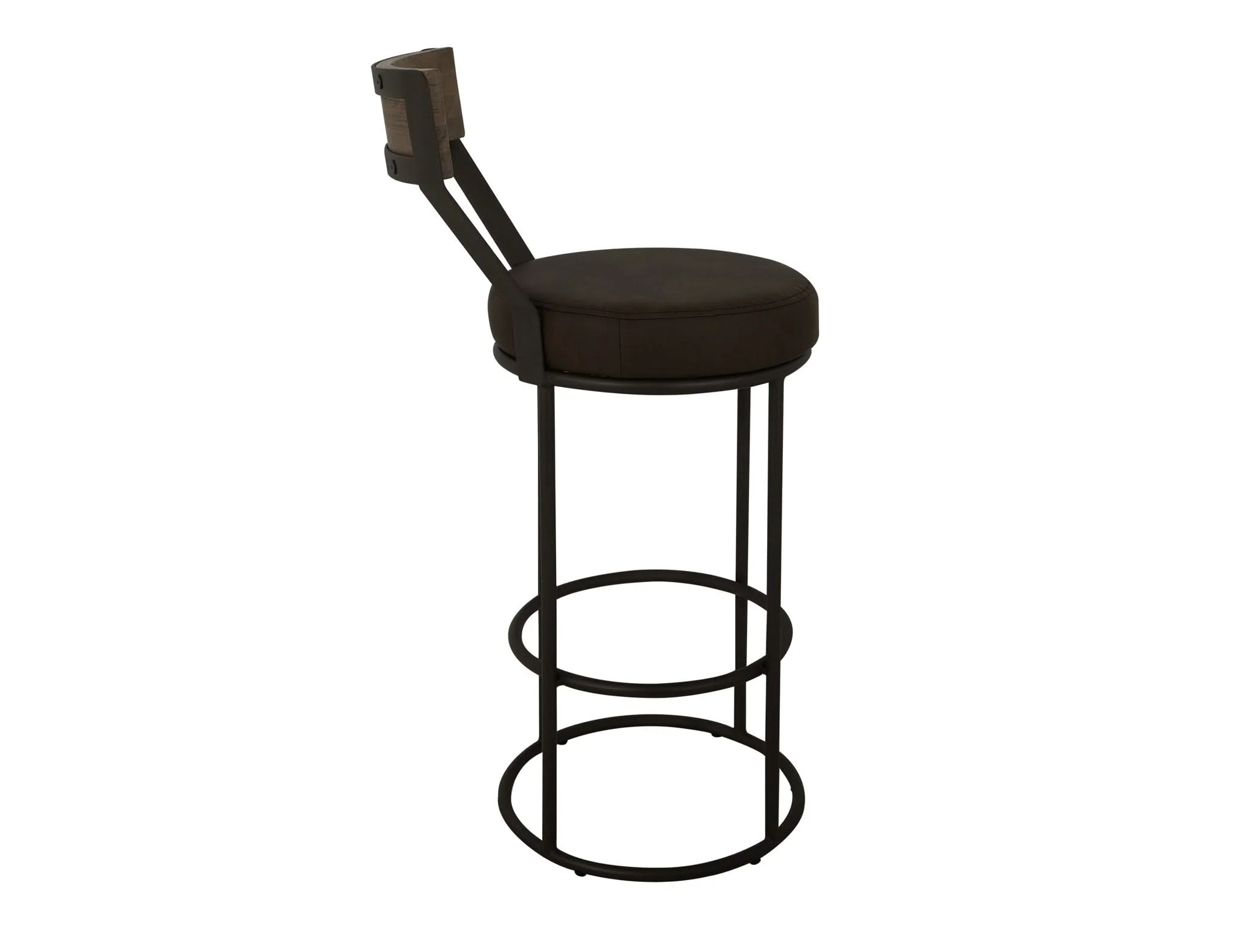 Xel-Ha - 30" Upholstered Barstool - Dark Chocolate - Image 2