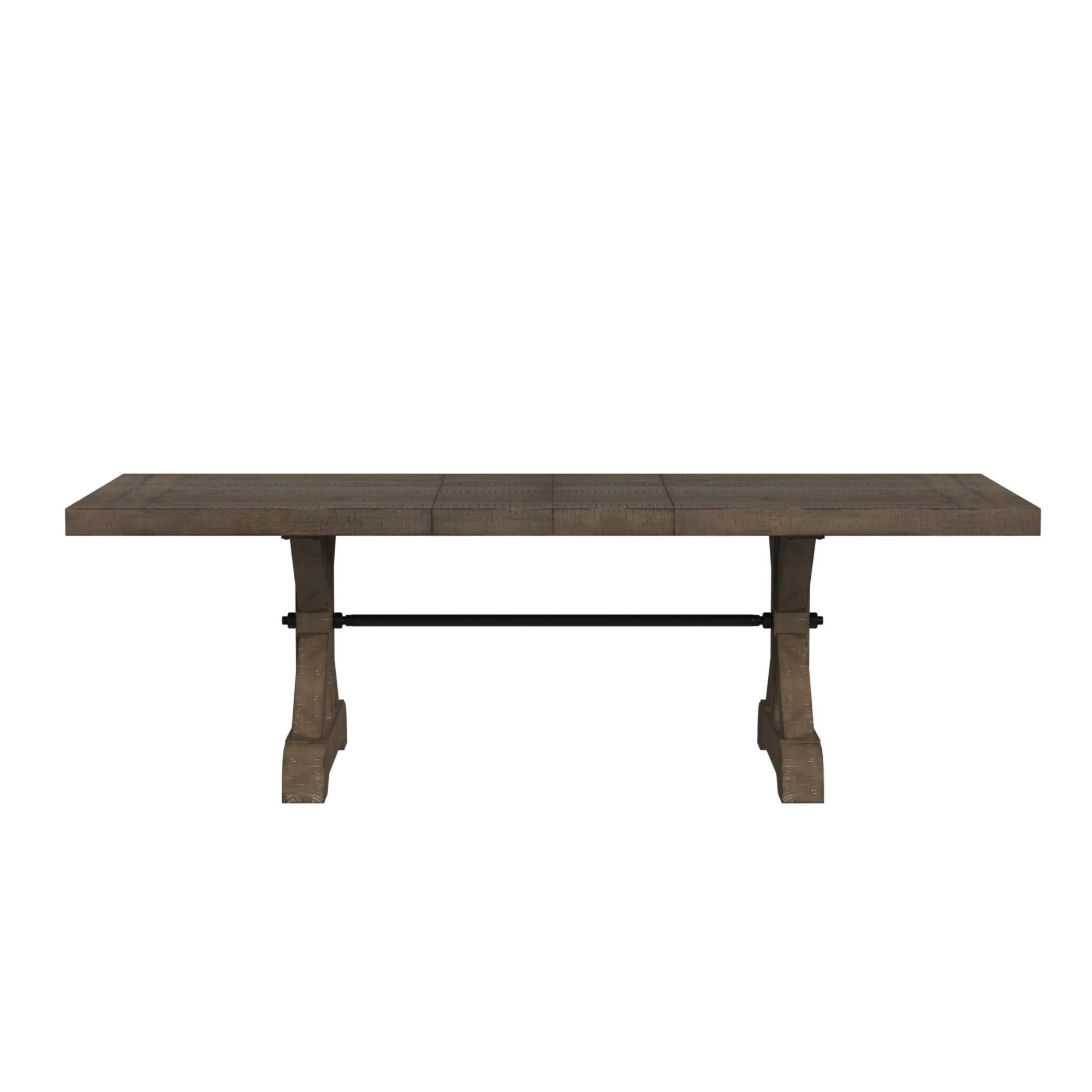 Yellowstone - Dining Table With 2X12" Leaves - Gray - Image 4
