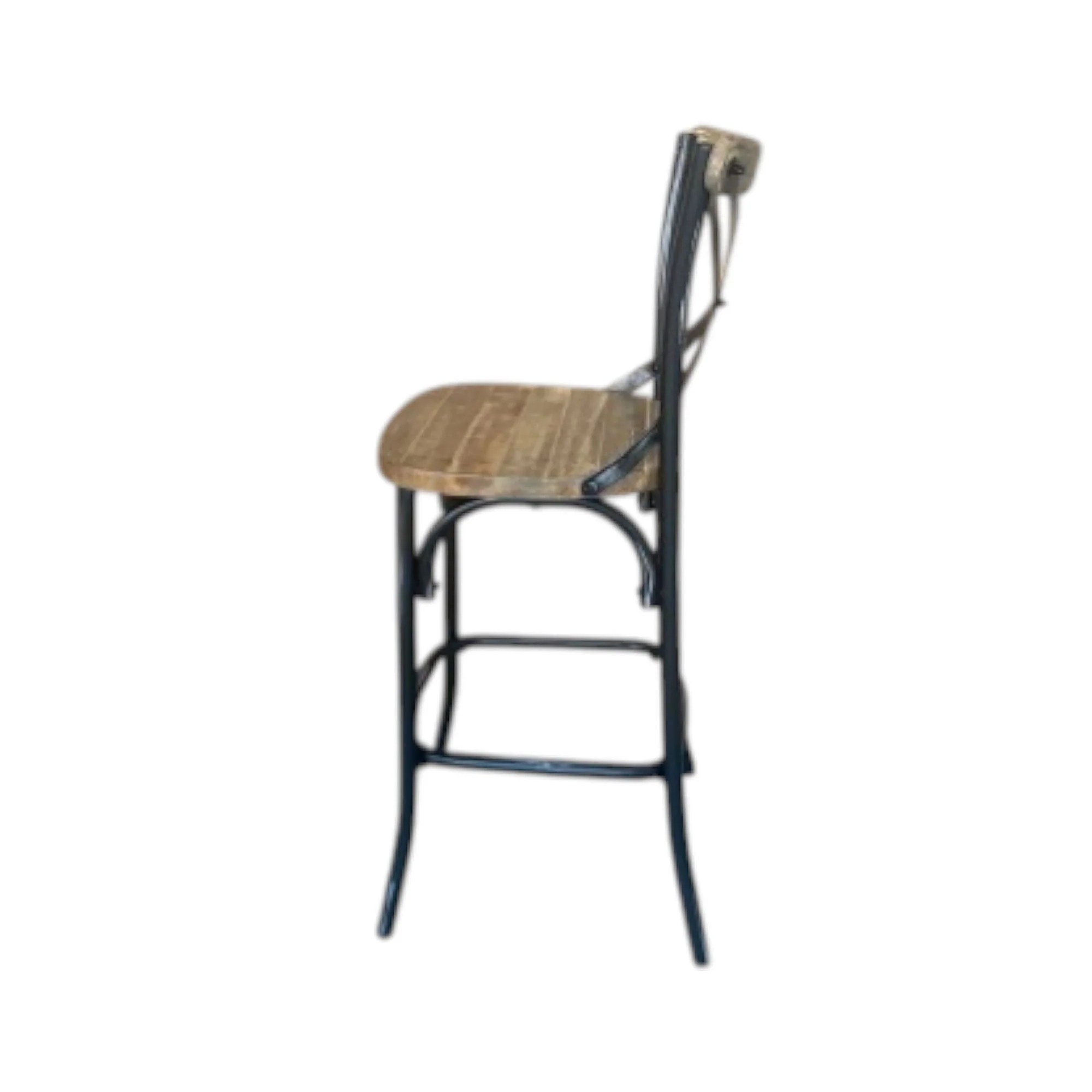 Zaire - Bar Chair - Black / Oak - Image 3
