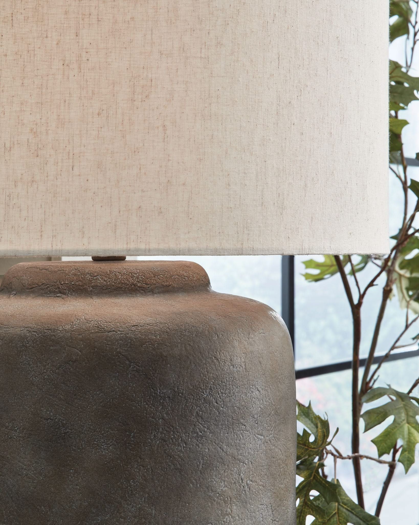 Zandophen - Metal Table Lamp - Antique Gray - Image 3