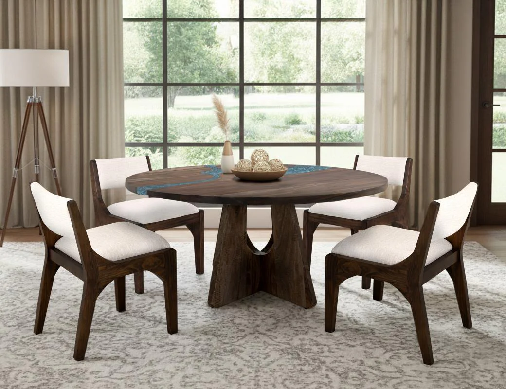 Zaphiro - Round Table - Dark Brown - Image 3